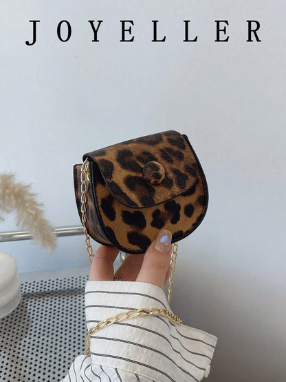 Mini Crocodile Print Clutch Bag, Solid Color Chain Shoulder Bag