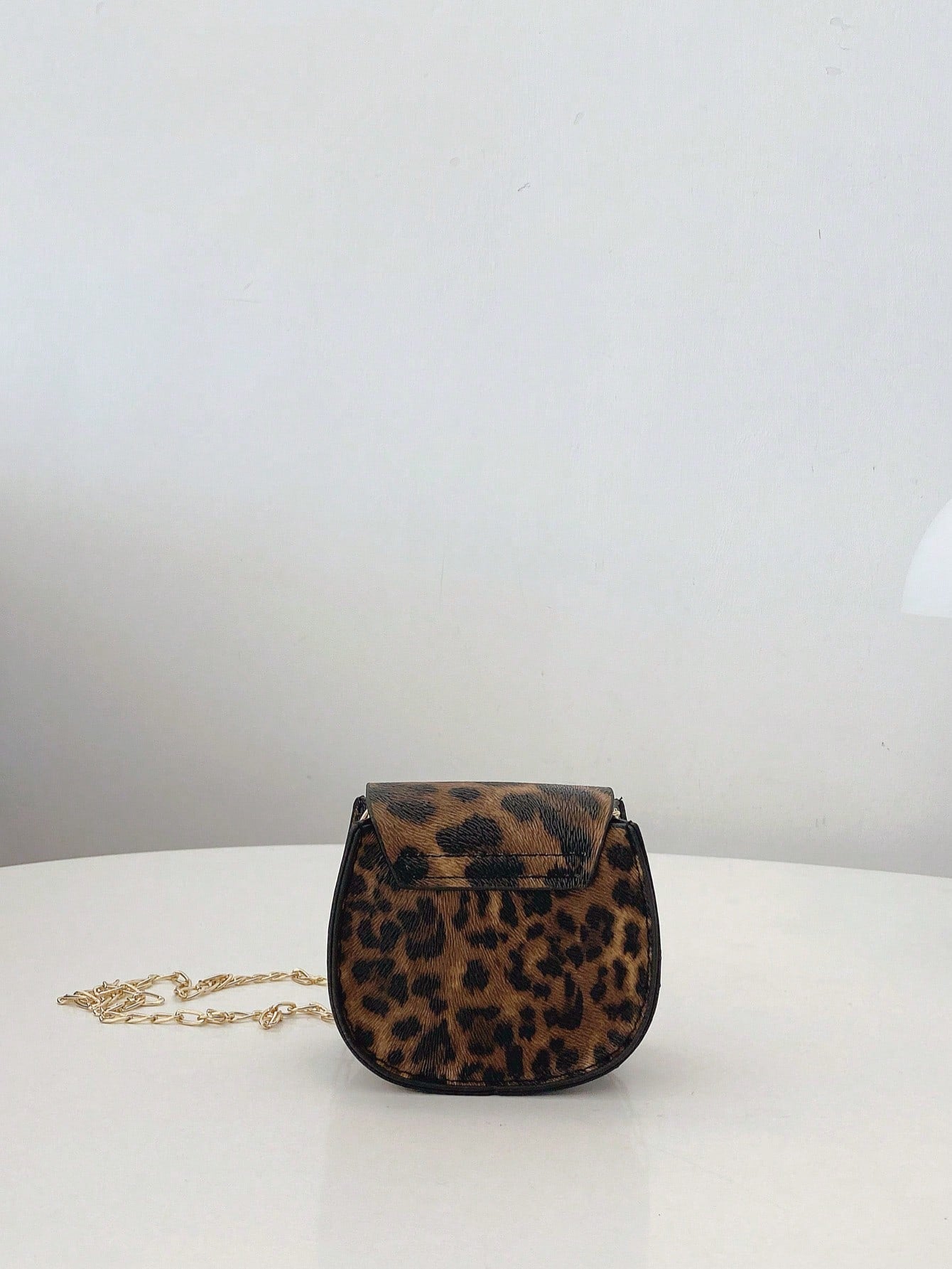 Mini Crocodile Print Clutch Bag, Solid Color Chain Shoulder Bag