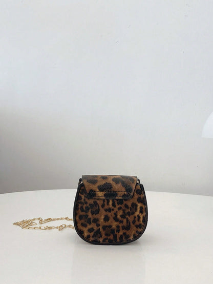 Mini Crocodile Print Clutch Bag, Solid Color Chain Shoulder Bag