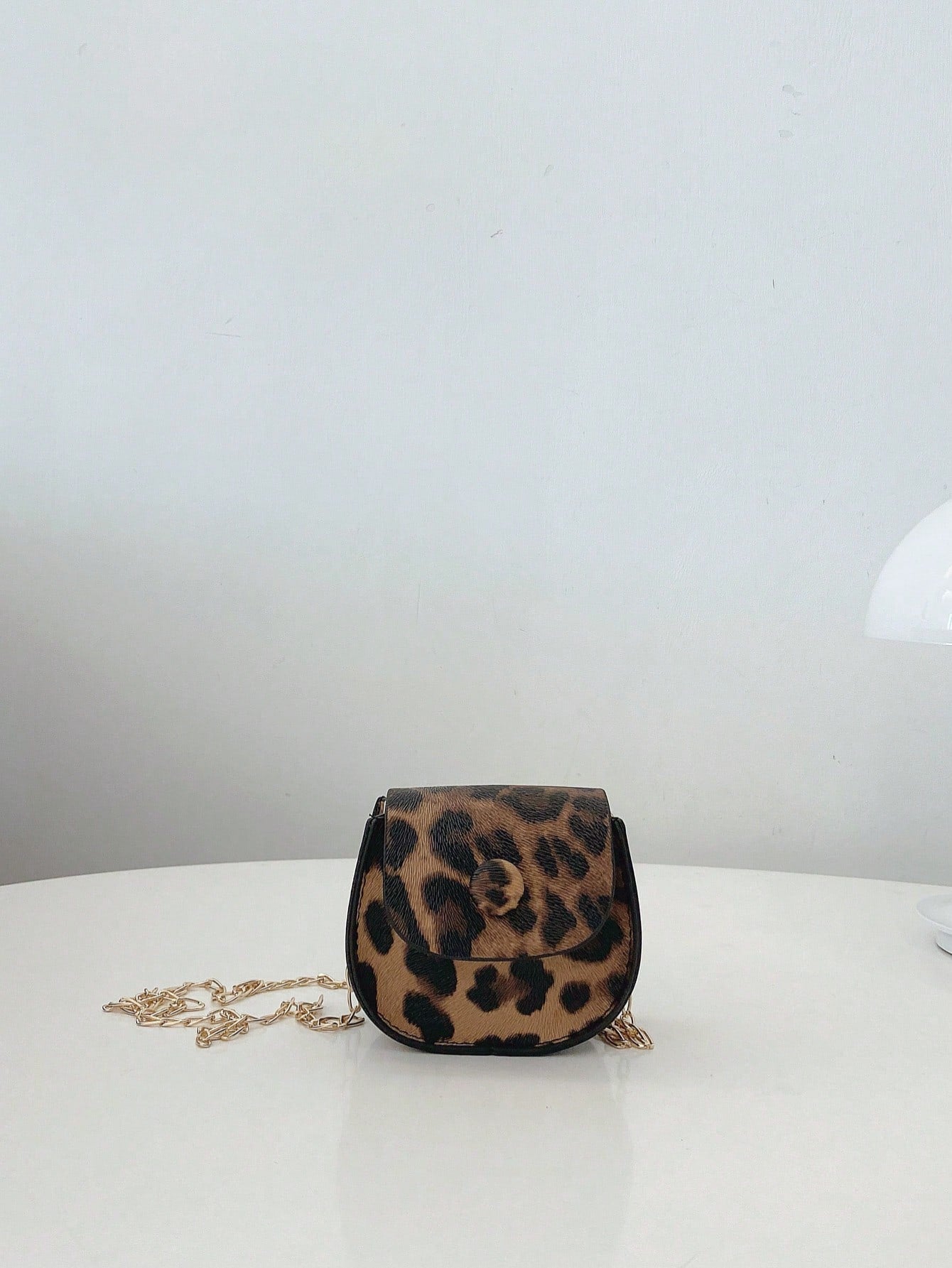 Mini Crocodile Print Clutch Bag, Solid Color Chain Shoulder Bag