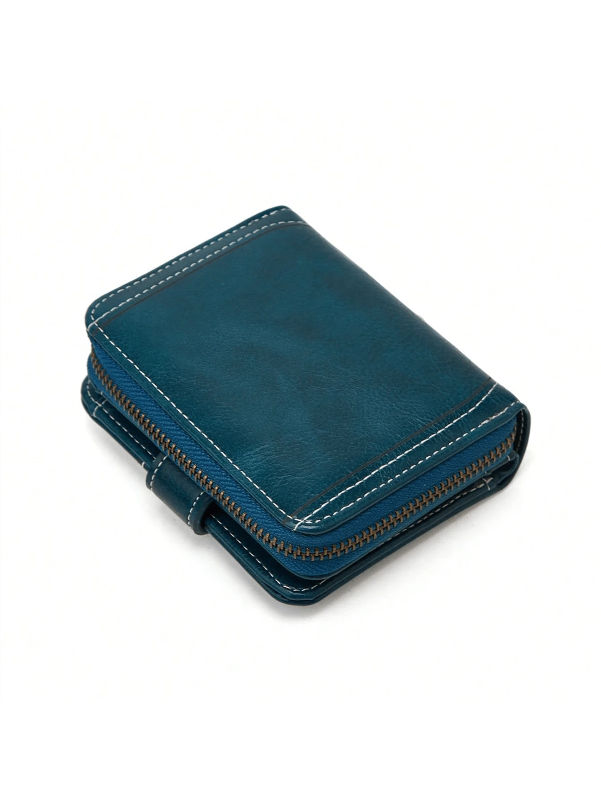 Mini New Design Oily Wax Leather Coin Women's Vintage Style Trifold Wallet Card Holder Clutch Wallet Small For Women Wallet Purse Wallet Small Wallet