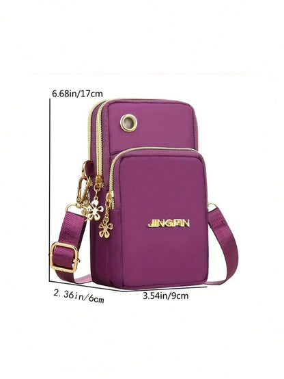 Mini Phone Bag, Wristlet, Multi-Pocket Small Bag For Women Phone, Women Wallet, Fashion Zipper Wallet, Women Casual Clutch, Multi-Function Phone Bag, Wrist Strap Bag, Small Crossbody Bag For Women, Mu
