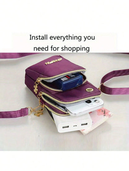 Mini Phone Bag, Wristlet, Multi-Pocket Small Bag For Women Phone, Women Wallet, Fashion Zipper Wallet, Women Casual Clutch, Multi-Function Phone Bag, Wrist Strap Bag, Small Crossbody Bag For Women, Mu