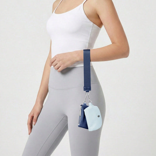Mini Zip Around Wristlet Wallet With Detachable Mini Wallet & Card Holder Pouches, Ideal Christmas Stocking Stuffer Gift For Travel, Keys, Cards