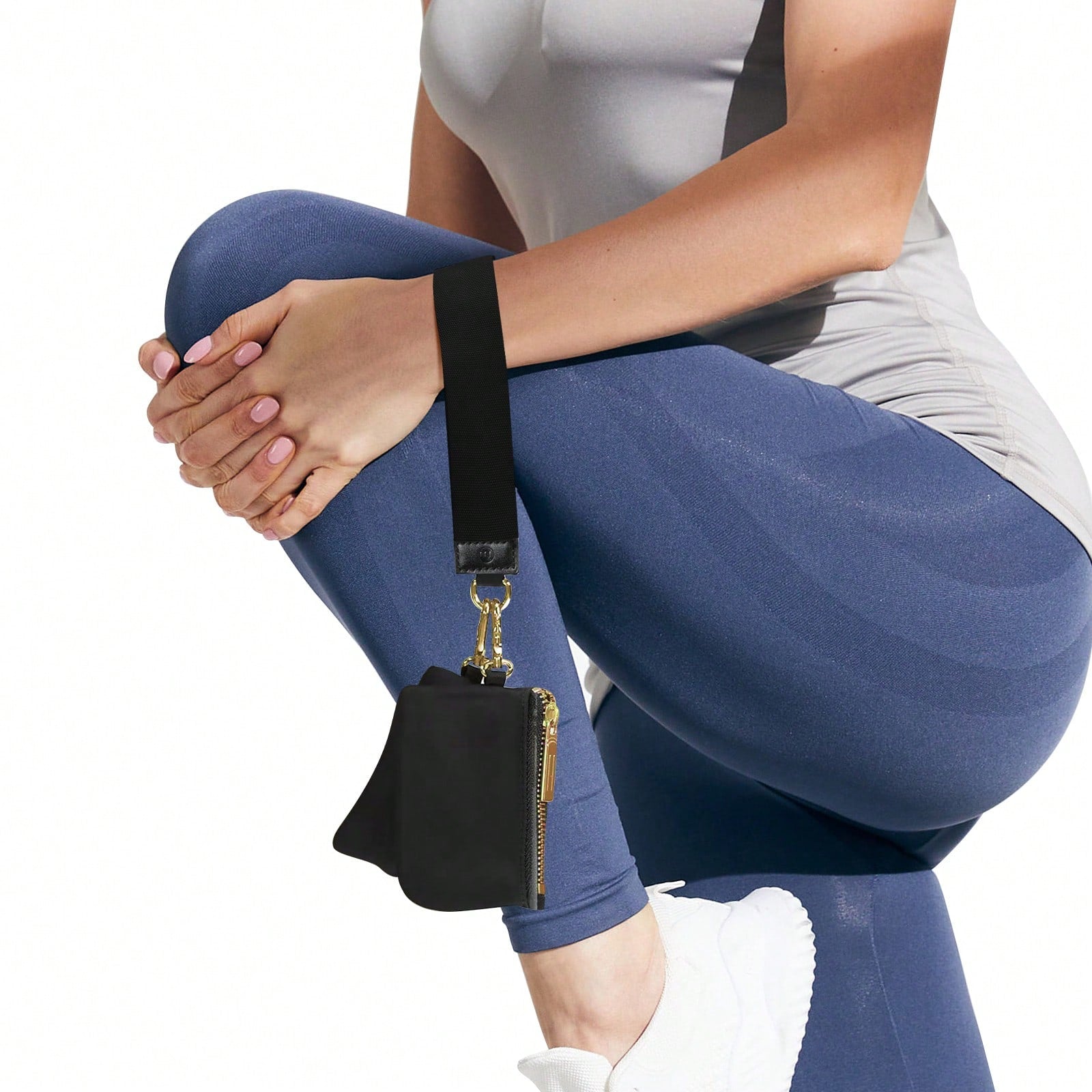 Mini Zip Around Wristlet Wallet With Detachable Mini Wallet & Card Holder Pouches, Ideal Christmas Stocking Stuffer Gift For Travel, Keys, Cards