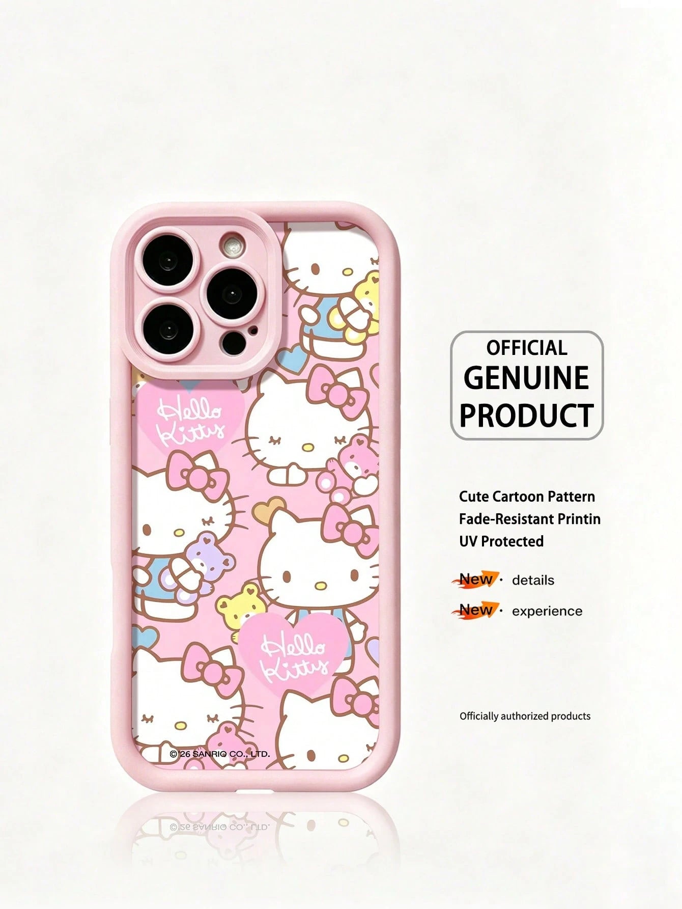 Miniso Sanrio Pink Phone Case, Summer Fashion Phone Case, Holiday Gift Phone Case, Anti-Slip, Anti-Fall, Anti-Fingerprint, Suitable Compatible With Apple 17 17 Air 17Pro 17ProMax 11 12 13 14 15 16Pro