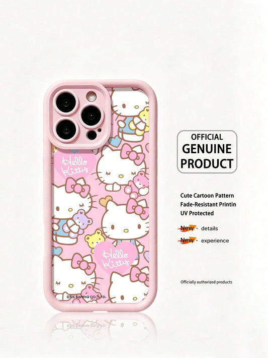 Miniso Sanrio Pink Phone Case, Summer Fashion Phone Case, Holiday Gift Phone Case, Anti-Slip, Anti-Fall, Anti-Fingerprint, Suitable Compatible With Apple 17 17 Air 17Pro 17ProMax 11 12 13 14 15 16Pro