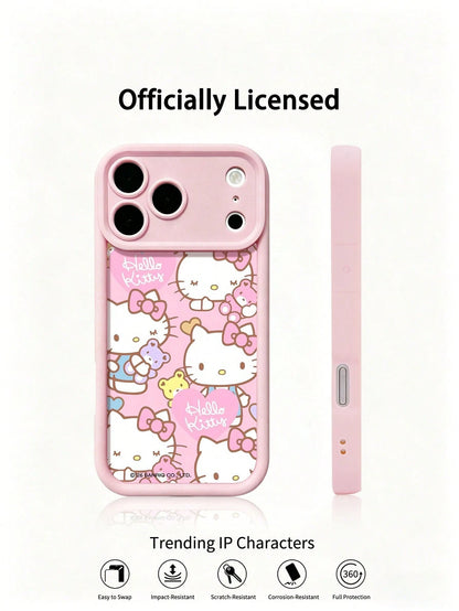 Miniso Sanrio Pink Phone Case, Summer Fashion Phone Case, Holiday Gift Phone Case, Anti-Slip, Anti-Fall, Anti-Fingerprint, Suitable Compatible With Apple 17 17 Air 17Pro 17ProMax 11 12 13 14 15 16Pro