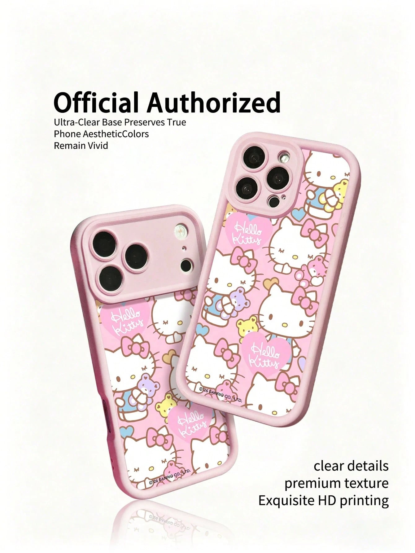 Miniso Sanrio Pink Phone Case, Summer Fashion Phone Case, Holiday Gift Phone Case, Anti-Slip, Anti-Fall, Anti-Fingerprint, Suitable Compatible With Apple 17 17 Air 17Pro 17ProMax 11 12 13 14 15 16Pro