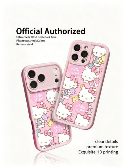 Miniso Sanrio Pink Phone Case, Summer Fashion Phone Case, Holiday Gift Phone Case, Anti-Slip, Anti-Fall, Anti-Fingerprint, Suitable Compatible With Apple 17 17 Air 17Pro 17ProMax 11 12 13 14 15 16Pro