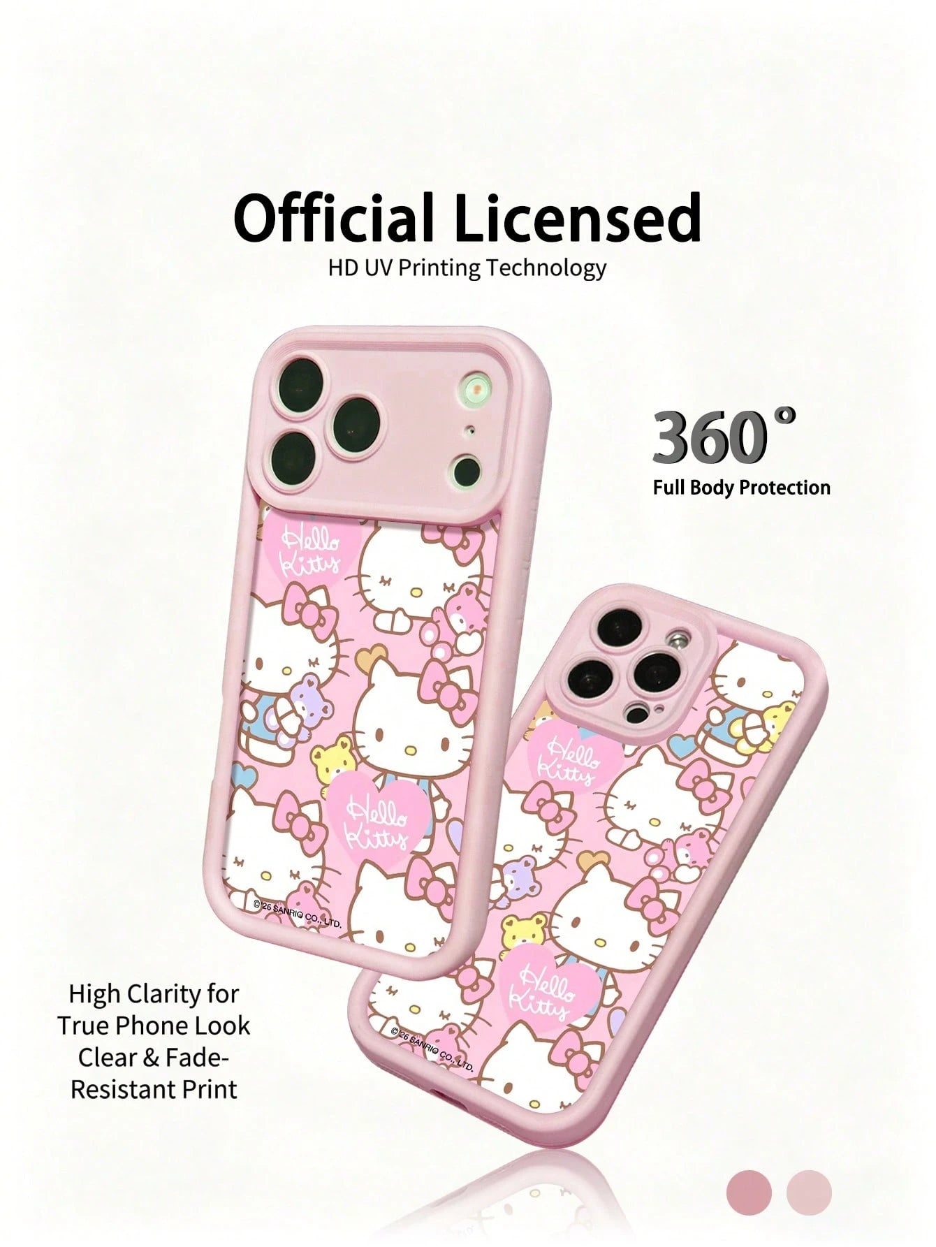 Miniso Sanrio Pink Phone Case, Summer Fashion Phone Case, Holiday Gift Phone Case, Anti-Slip, Anti-Fall, Anti-Fingerprint, Suitable Compatible With Apple 17 17 Air 17Pro 17ProMax 11 12 13 14 15 16Pro