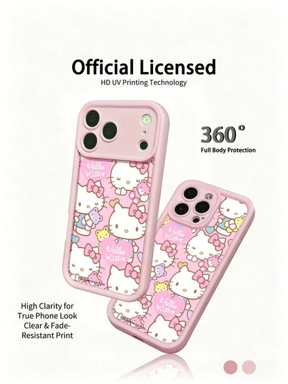 Miniso Sanrio Pink Phone Case, Summer Fashion Phone Case, Holiday Gift Phone Case, Anti-Slip, Anti-Fall, Anti-Fingerprint, Suitable Compatible With Apple 17 17 Air 17Pro 17ProMax 11 12 13 14 15 16Pro