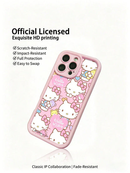 Miniso Sanrio Pink Phone Case, Summer Fashion Phone Case, Holiday Gift Phone Case, Anti-Slip, Anti-Fall, Anti-Fingerprint, Suitable Compatible With Apple 17 17 Air 17Pro 17ProMax 11 12 13 14 15 16Pro