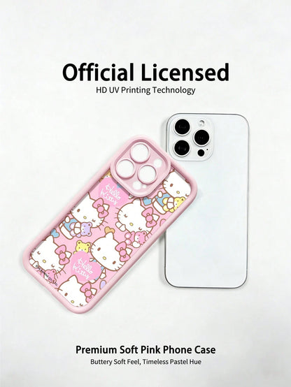 Miniso Sanrio Pink Phone Case, Summer Fashion Phone Case, Holiday Gift Phone Case, Anti-Slip, Anti-Fall, Anti-Fingerprint, Suitable Compatible With Apple 17 17 Air 17Pro 17ProMax 11 12 13 14 15 16Pro