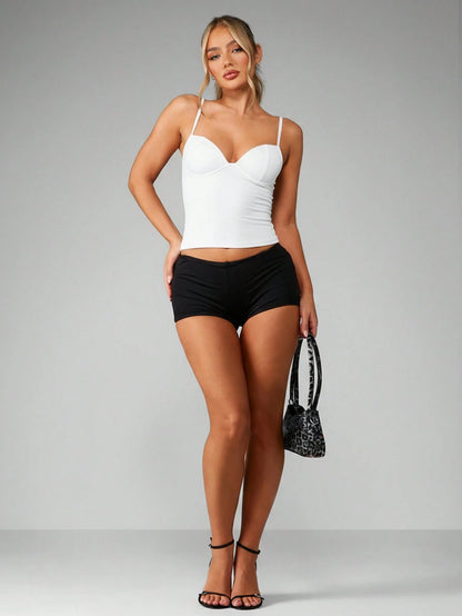 MISSGUIDED Longline Corset Bustier Tank Top With Underwire Support And Adjustable Straps