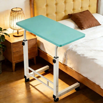 Mobile Height-Adjustable Desk, Office Desk, Bedside Computer Table With Wheels, Sofa Side Table, Suitable For Bedroom, Dormitory, Laptop Stand, Lazy Desk, Coffee Table, Gift