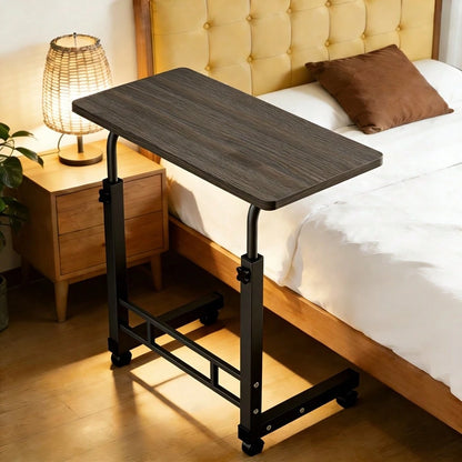 Mobile Height-Adjustable Desk, Office Desk, Bedside Computer Table With Wheels, Sofa Side Table, Suitable For Bedroom, Dormitory, Laptop Stand, Lazy Desk, Coffee Table, Gift