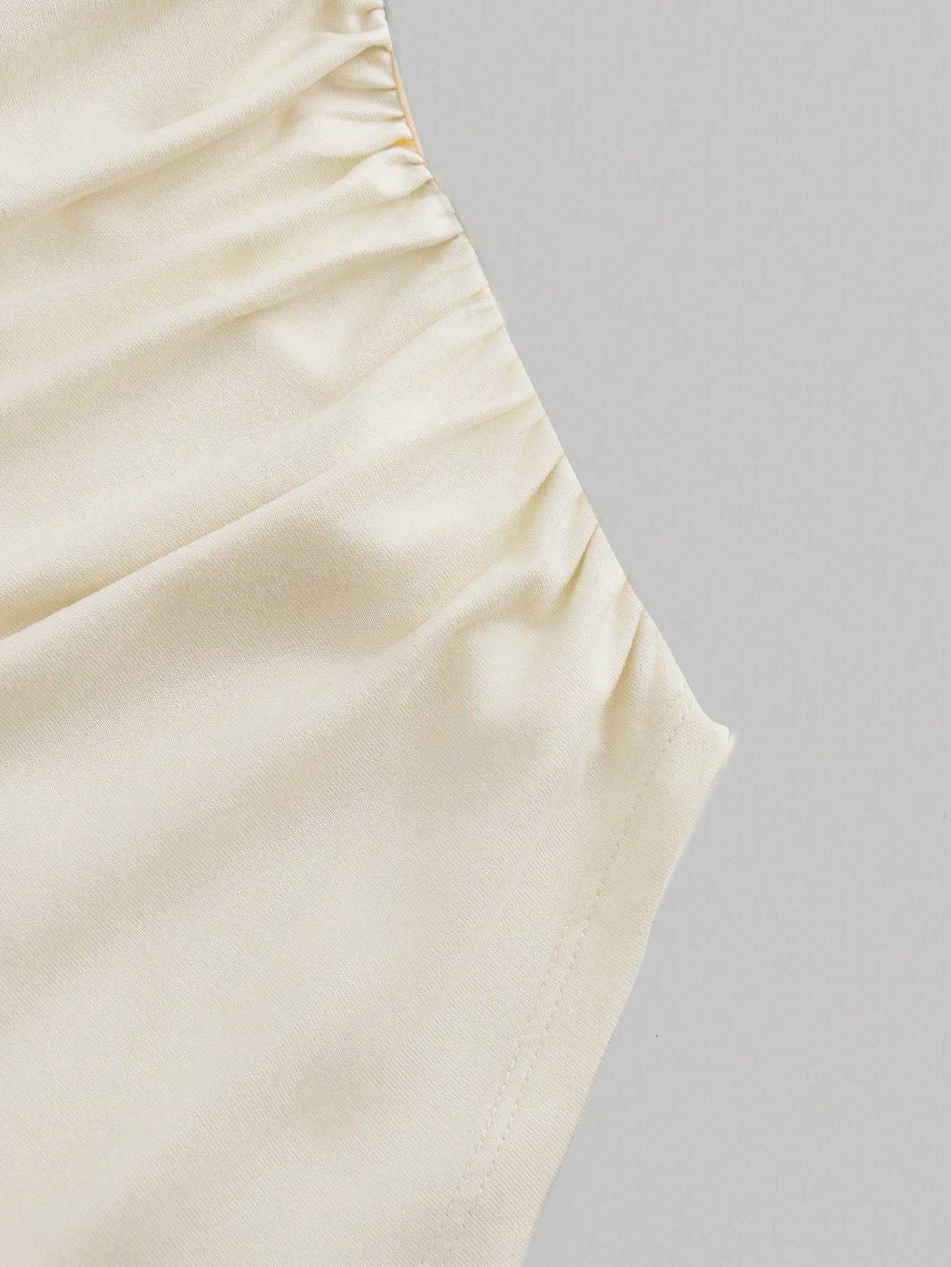 MOD Boat Neck Bell Sleeve Side Ruched Fashion T-Shirt