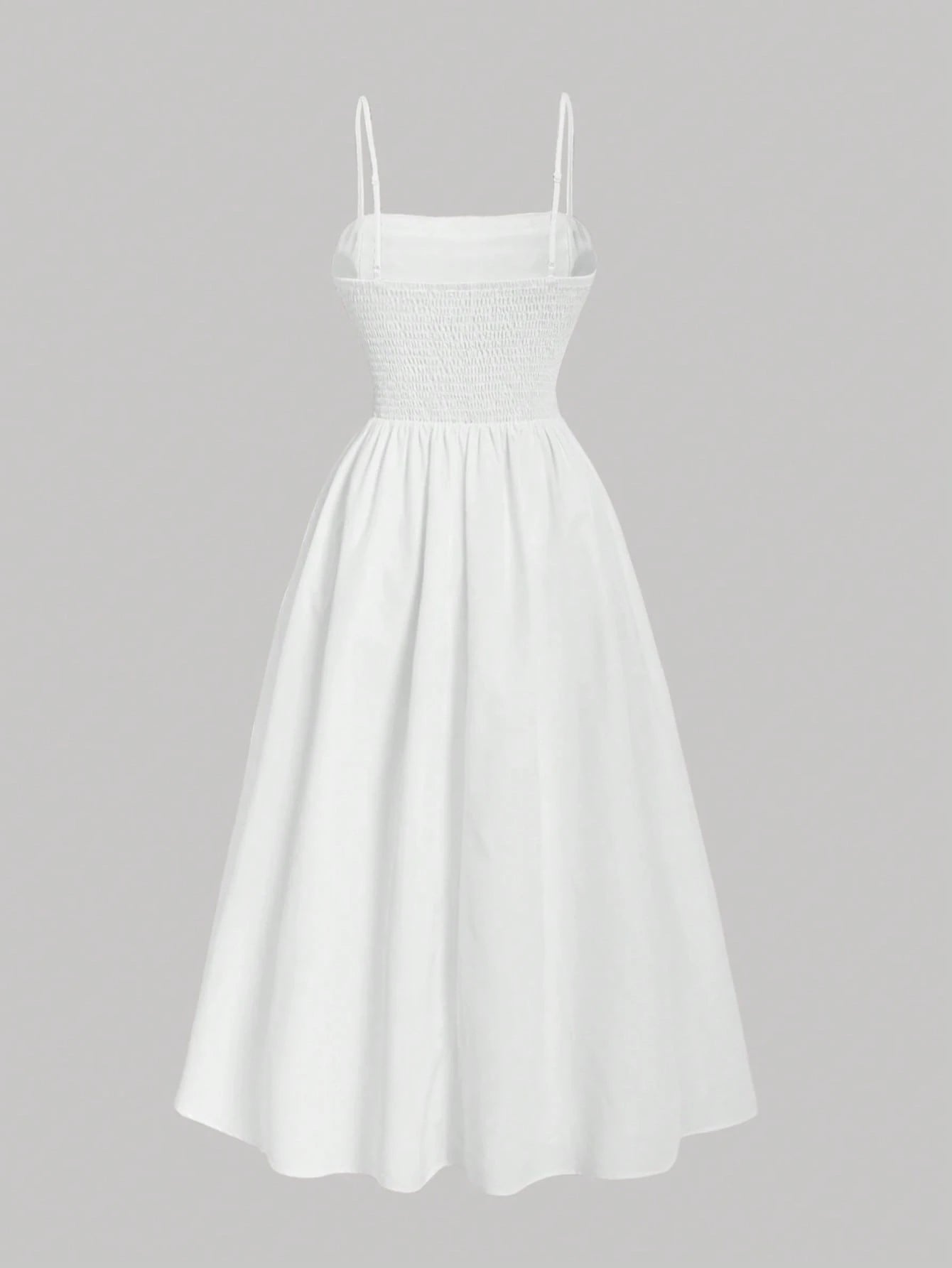 MOD Women's Casual Solid Color Pleated Camisole Dress, Summer, Wedding Guest Dress, Graduation Dress