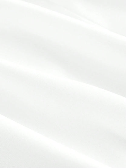 MOD Women's White Fitted Shirt With Ruffle Collar And Lantern Sleeves