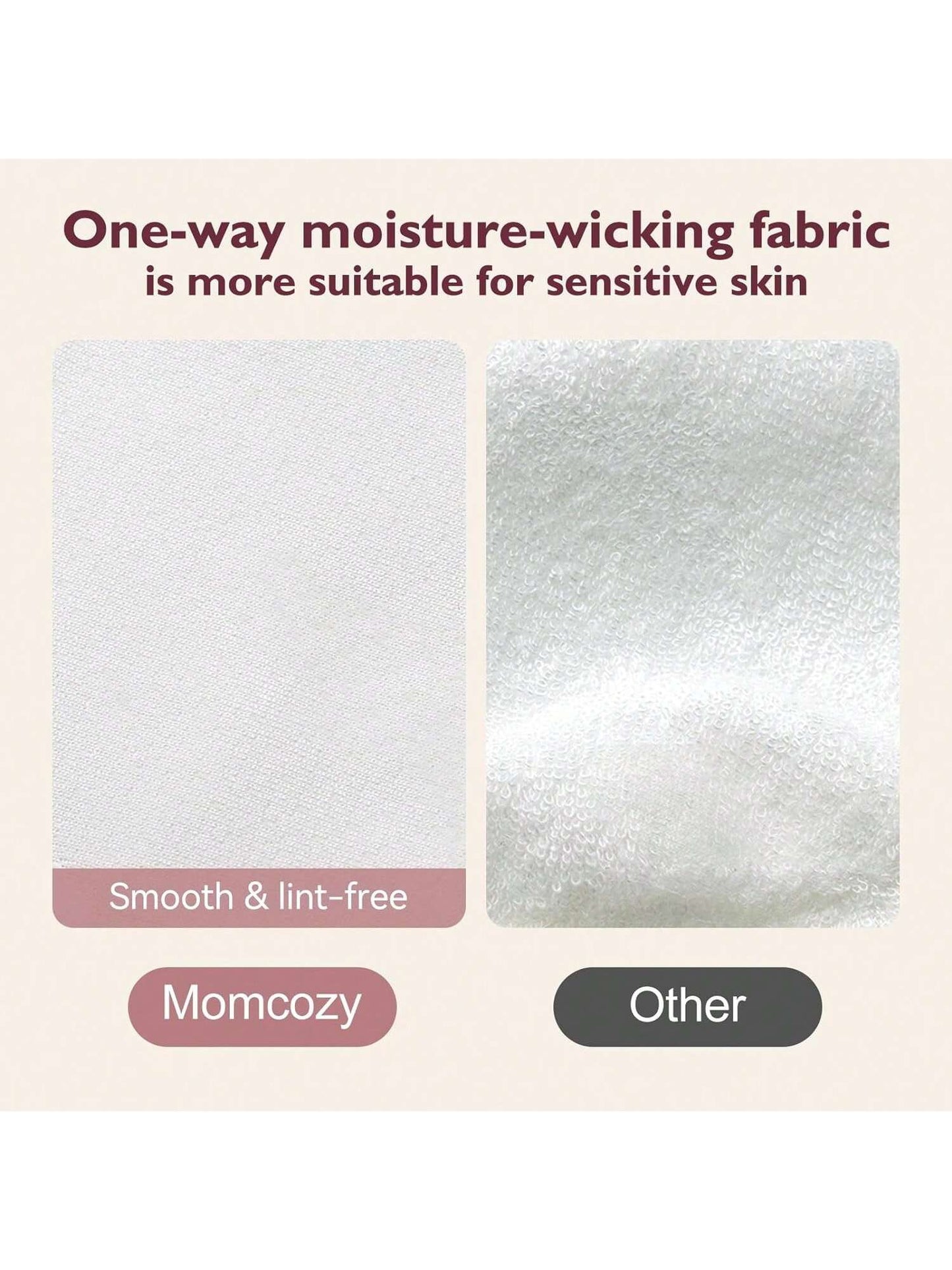 Momcozy 6/14 Pack Reusable Nursing Pads, Innovative Use Of One Way Moisture-Wicking Fabric & 4- Layer Washable Breast Pads