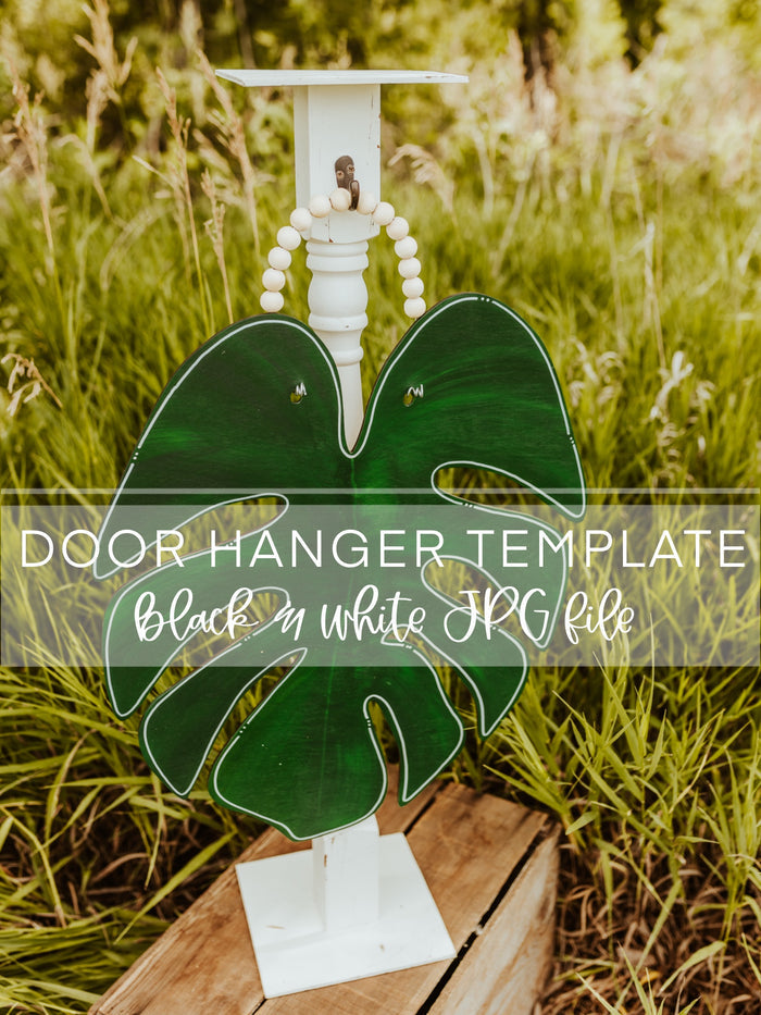 Monstera Leaf Template