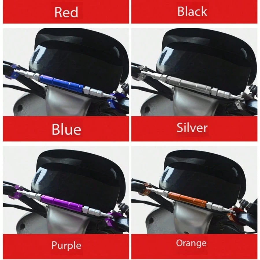Motorcycle Handlebar Phone Holder, Adjustable Aluminum Alloy Balance Bar Extender For Scooter Modification