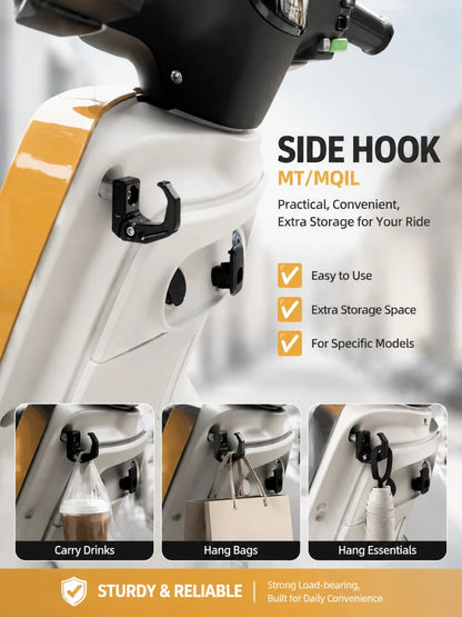 Motorcycle Helmet Hook, Foldable Motorcycle Hook Bolt-On Luggage Bag Hanger, 90 Degree Folding Claw Hook For Hanging Helmet Grocery Bags Gloves, 1pc CNC Aluminum Alloy Storage Hook Holder For Scooter