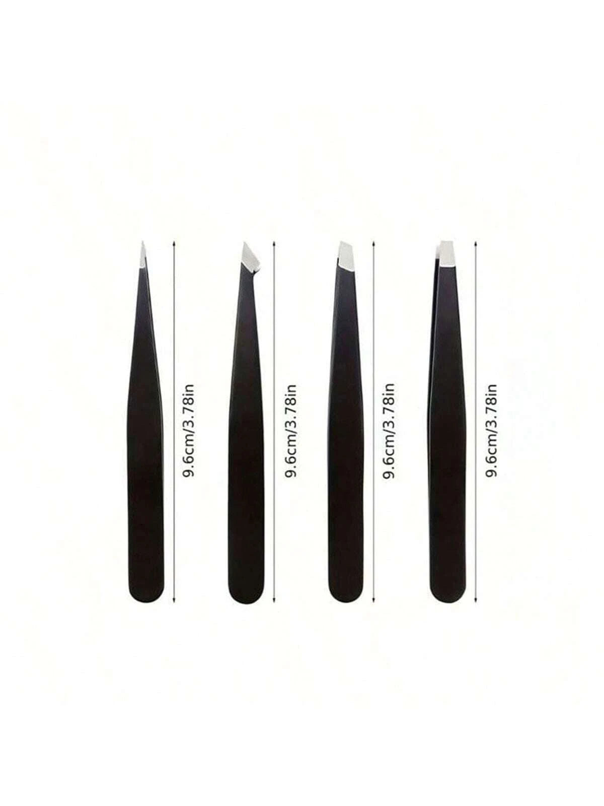 Multi-Functional Eyebrow Tweezers, 4pcs Stainless Steel Eyebrow Hair Removal Trimming Makeup Tool Set, Precision Tweezers For Shaping Eyebrows, Removing Fine Hairs, And More,Makeup,Cheap,Room Decor,Va