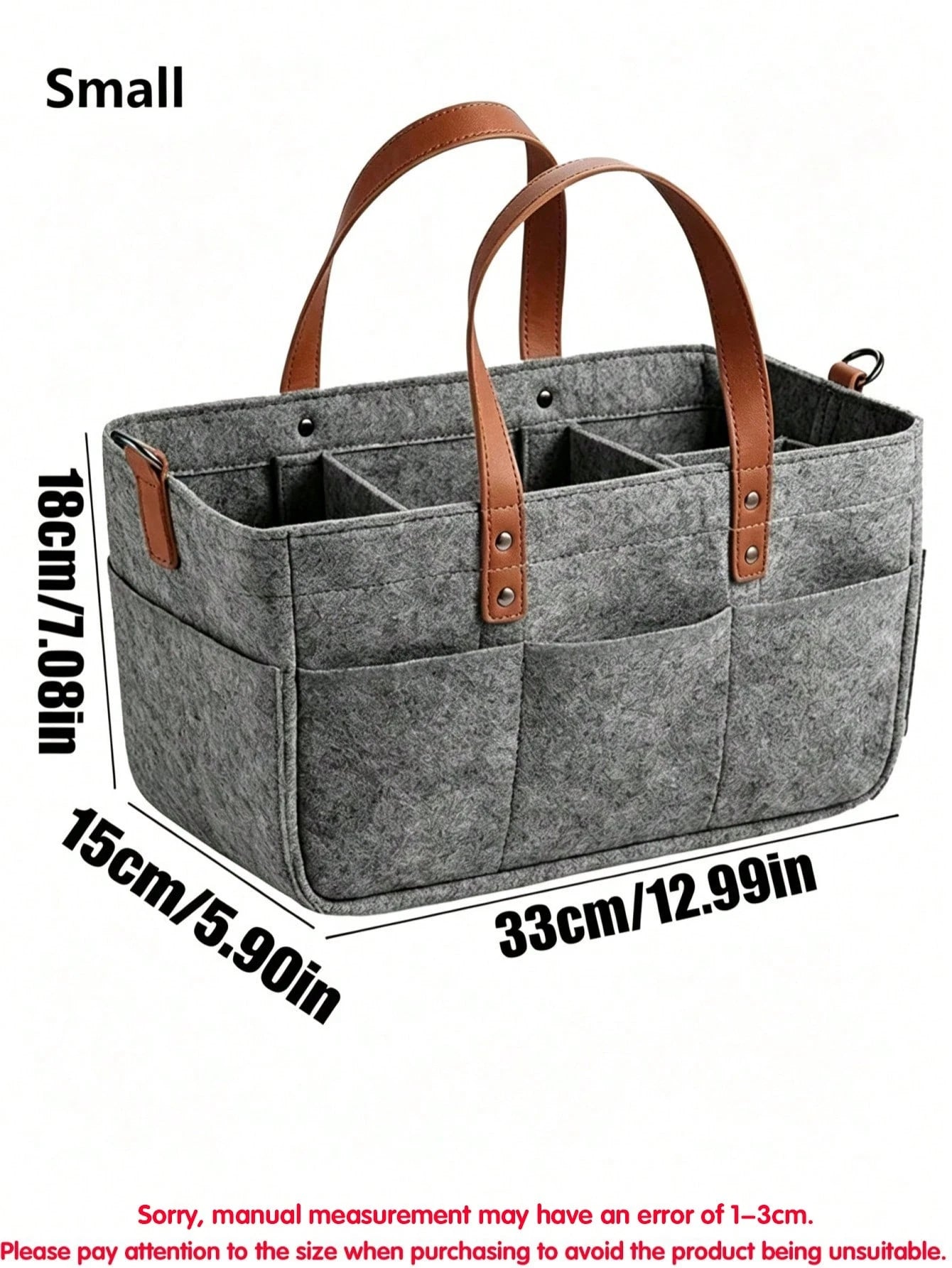 Multi-Functional Felt Car Trunk Storage Bag, Durable Fiber Material With Handle, Dust-Proof And Moisture-Proof, Practical Car Accessory