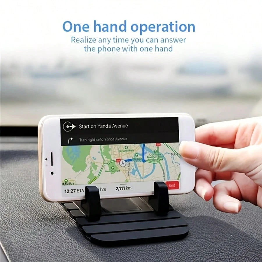 Multi-Functional Silicone Dashboard Phone Holder- Non-Slip Installation, Ideal Compatible With Iphone, And Home Use, Available In Black And White, Home Phone Holder|Modern Phone Holder| Phone Holder