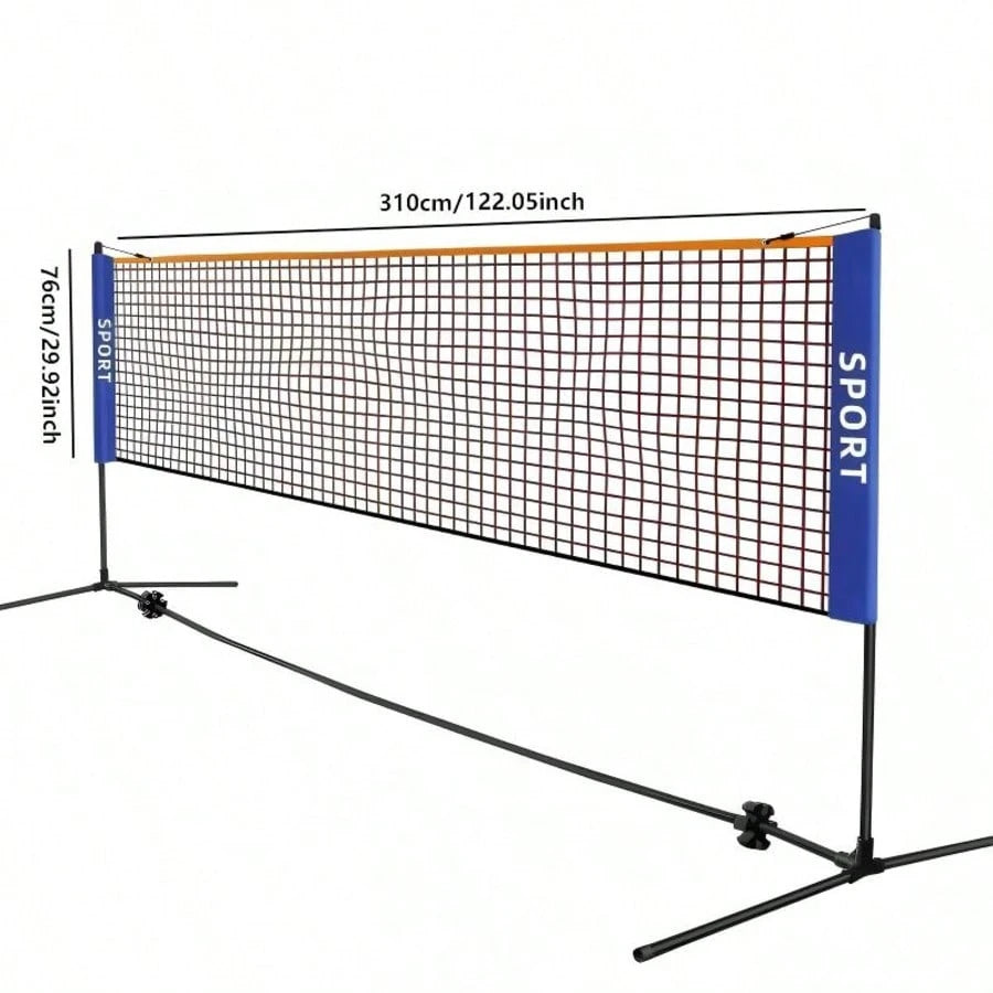 Multi-Purpose Portable Nylon Net, Tennis And Badminton Net, Court Net, No Frame, Badminton Sports Accessories, Badminton Training, Suitable For Badminton, Leather Ball, Tennis, Volleyball, Easy To Ins