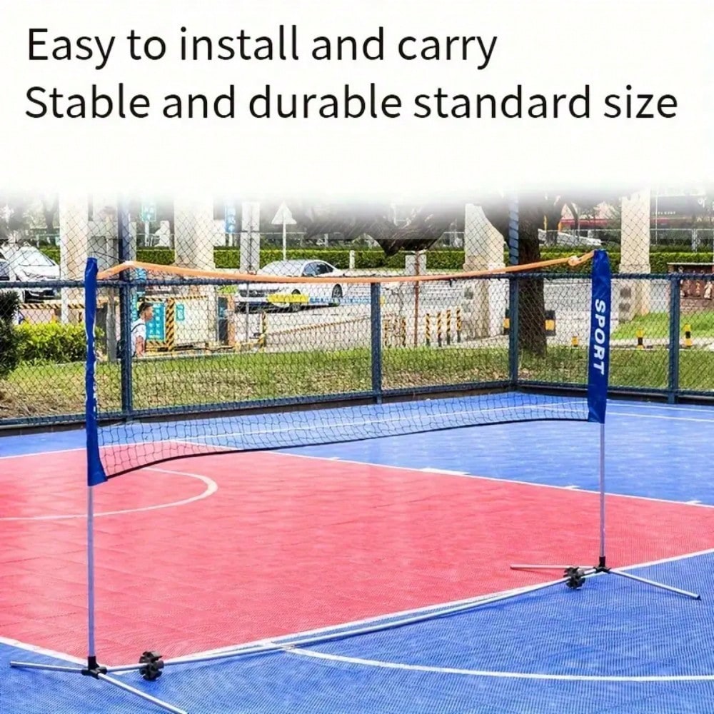 Multi-Purpose Portable Nylon Net, Tennis And Badminton Net, Court Net, No Frame, Badminton Sports Accessories, Badminton Training, Suitable For Badminton, Leather Ball, Tennis, Volleyball, Easy To Ins