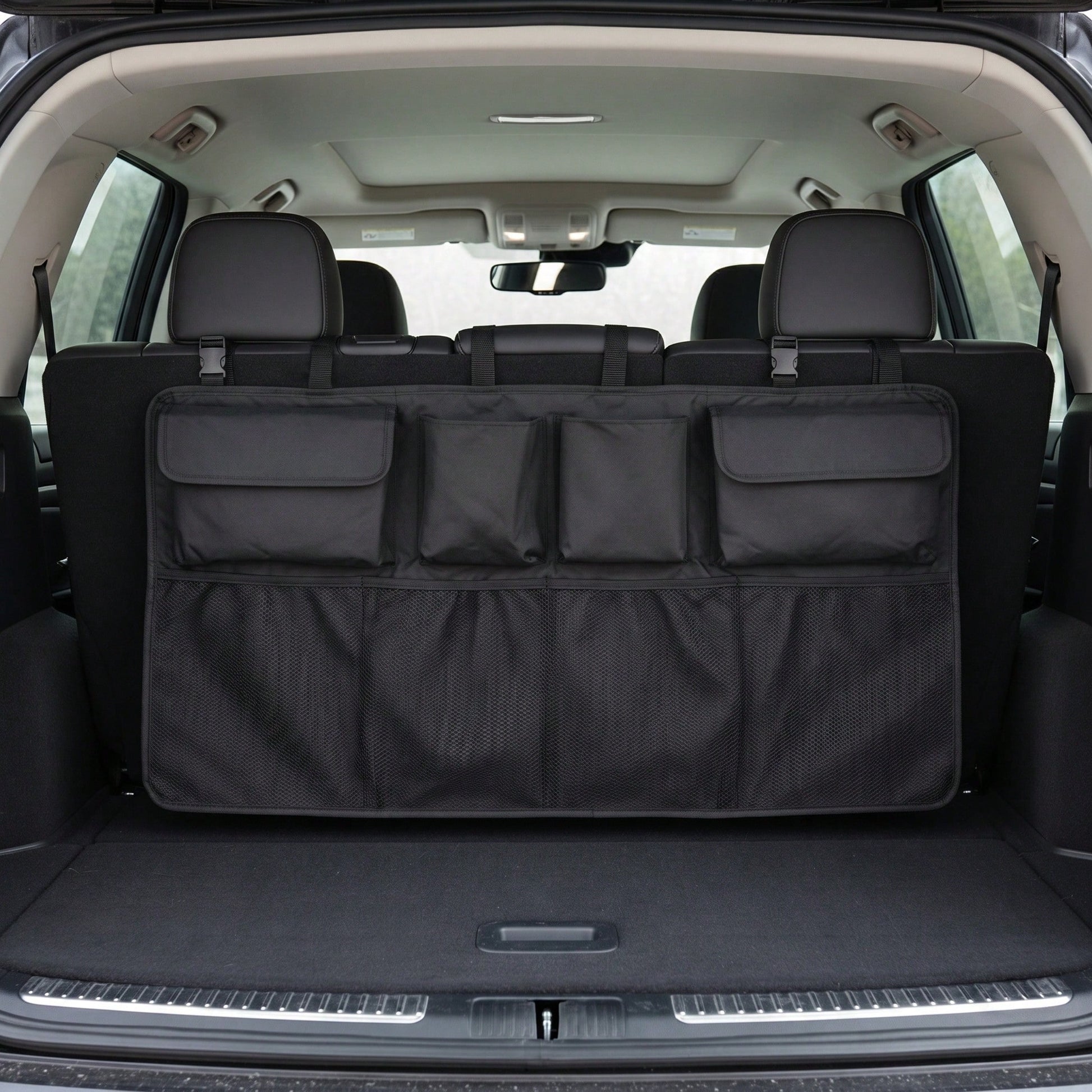 Multifunctional Car Hanging Organizer Bag, Large Capacity Multi-Pocket Storage With Compartments, Fits Trunk Or Seat Back, Easy Interior Clutter Organization, Travel Storage Essential, Multiple Styles