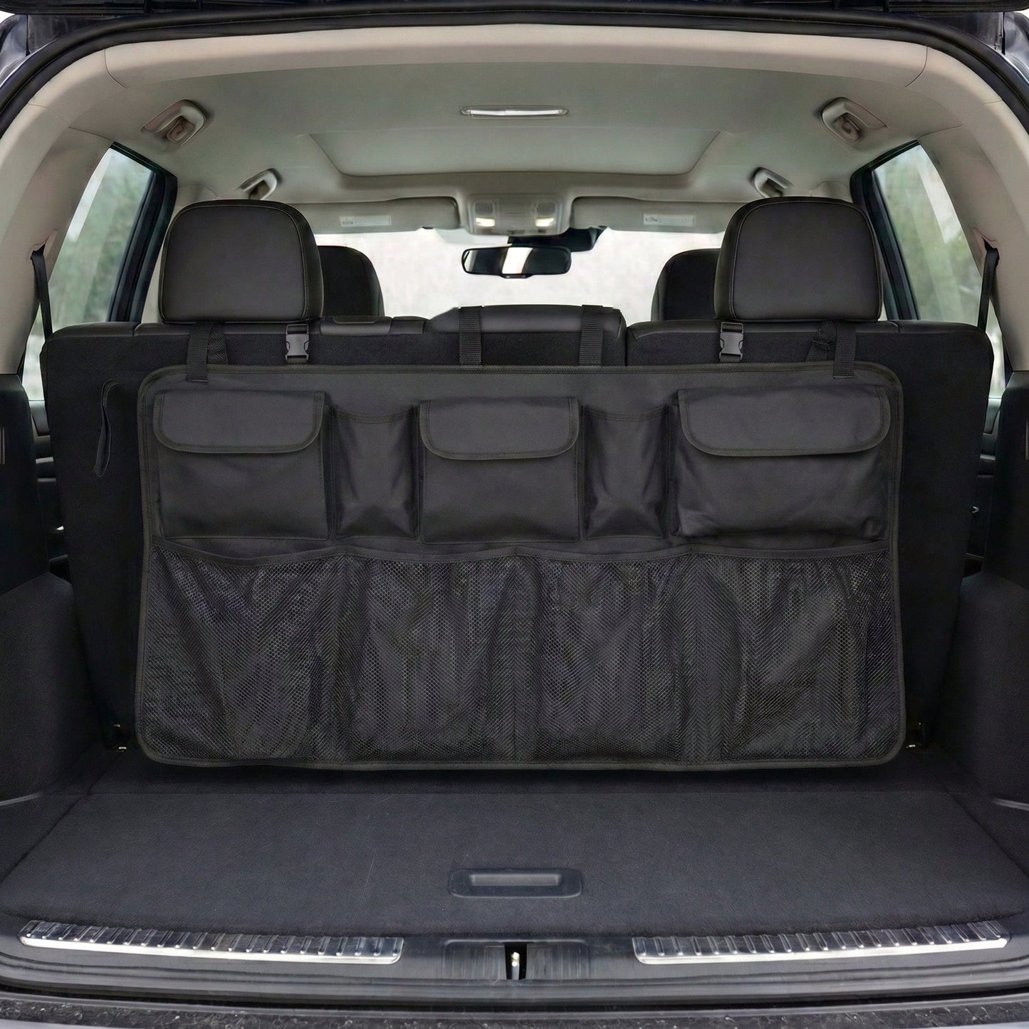 Multifunctional Car Hanging Organizer Bag, Large Capacity Multi-Pocket Storage With Compartments, Fits Trunk Or Seat Back, Easy Interior Clutter Organization, Travel Storage Essential, Multiple Styles