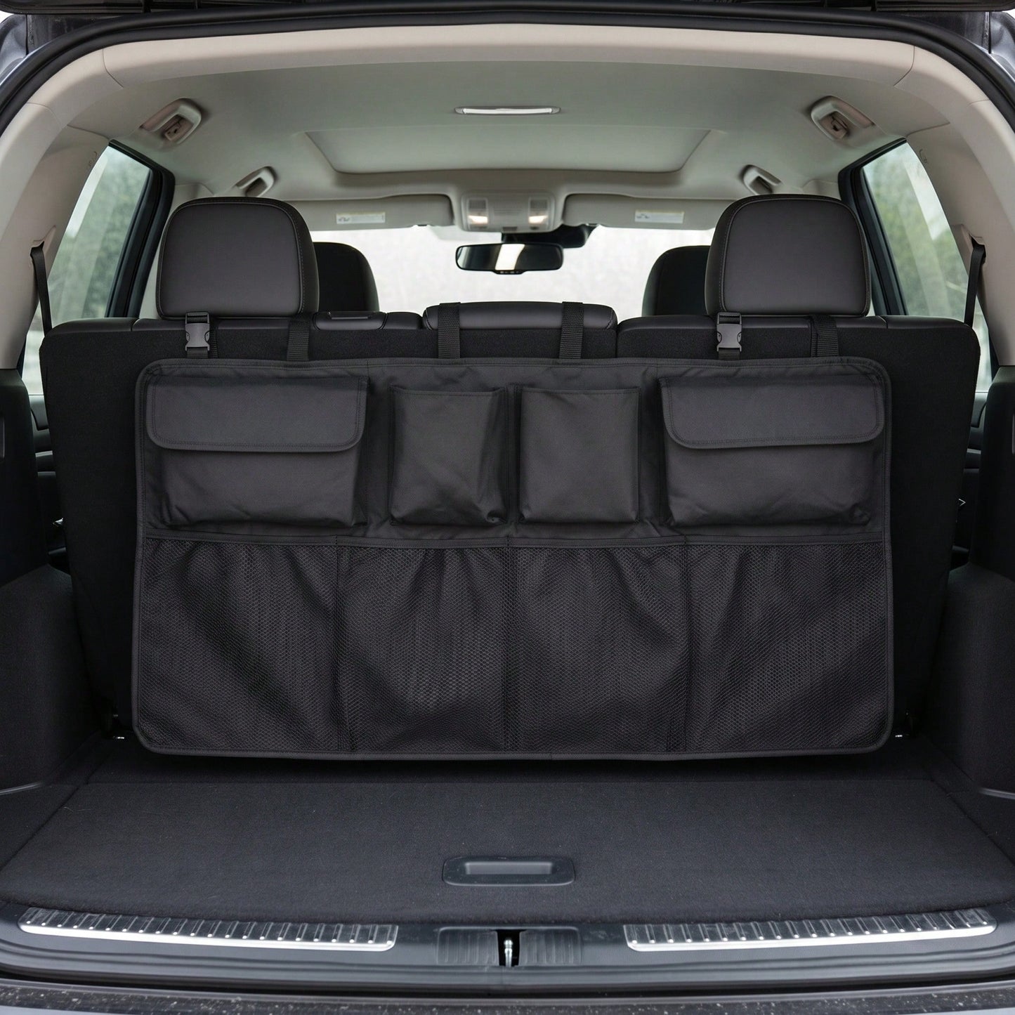 Multifunctional Car Hanging Organizer Bag, Large Capacity Multi-Pocket Storage With Compartments, Fits Trunk Or Seat Back, Easy Interior Clutter Organization, Travel Storage Essential, Multiple Styles