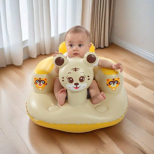 Multifunctional Inflatable Baby Learning Chair And Baby Bath Stool, Baby Inflatable Seat For Babies 3 Months And Up Summer Inflatable Baby Seat For Sitting Up, Blow Up Baby Floor Seat, Baby Shower Ch