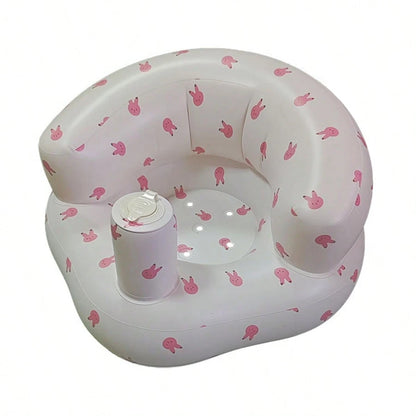 Multifunctional Inflatable Baby Learning Chair And Baby Bath Stool, Baby Inflatable Seat For Babies 3 Months And Up Summer Inflatable Baby Seat For Sitting Up, Blow Up Baby Floor Seat, Baby Shower Ch