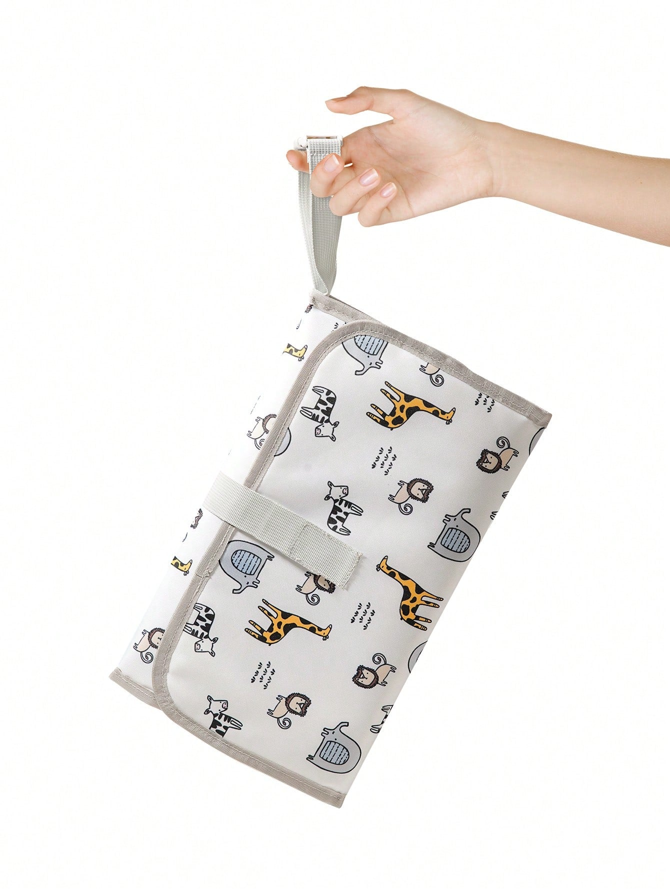 Multifunctional Waterproof Diaper Bag,Padded Changing Mat, Oxford Cloth Printed Tote Handbag For Baby/Infant, Suitable For Hanging On Stroller