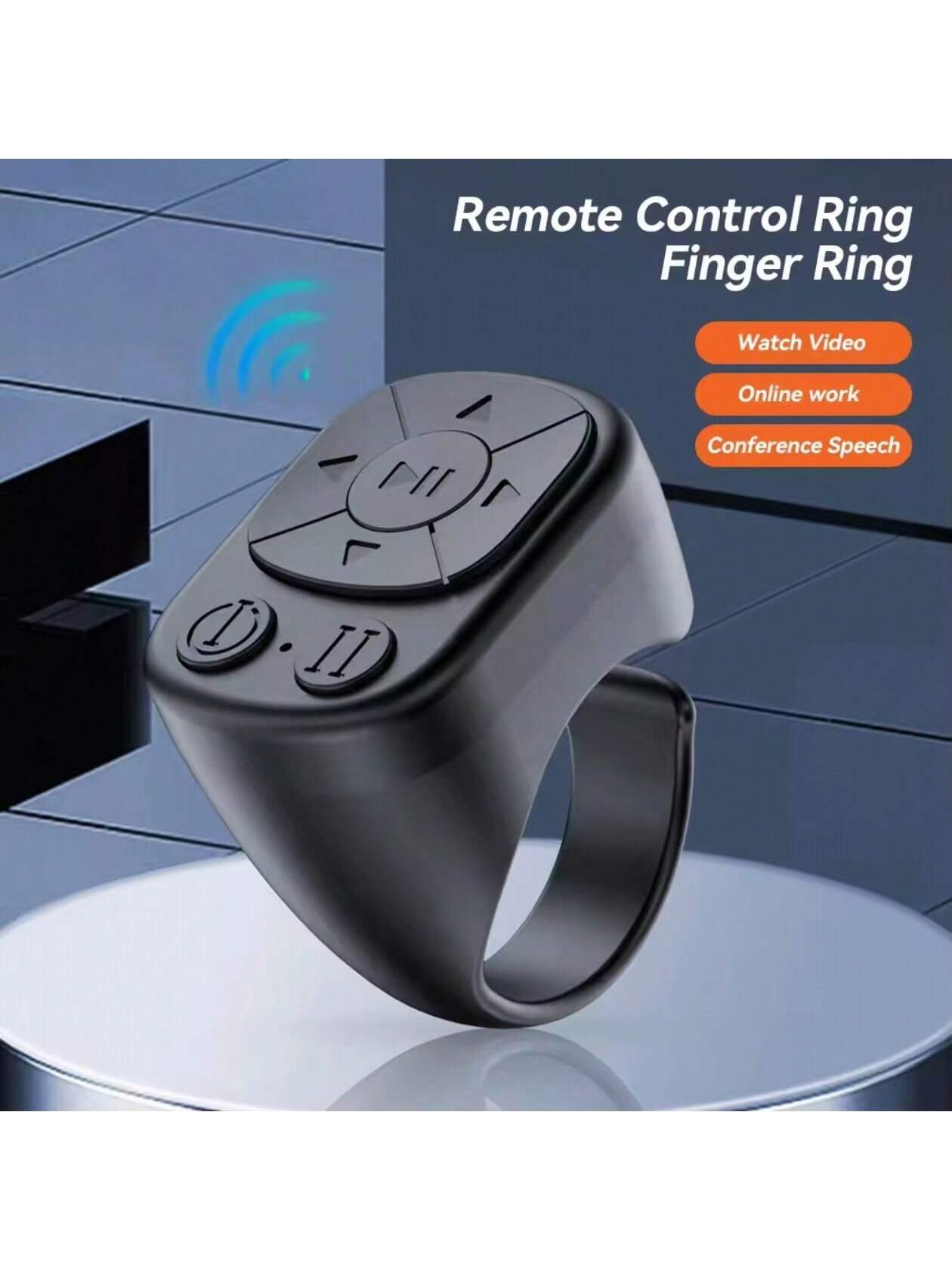 Multipurpose Bluetooth Remote Control,Suitable For Smartphone, Tablet, IOS & Android Device, Wireless Shutter, Video Recording, Slouchy Person Assistant,Selfie Stick, Music Volume Adjustment, Charging
