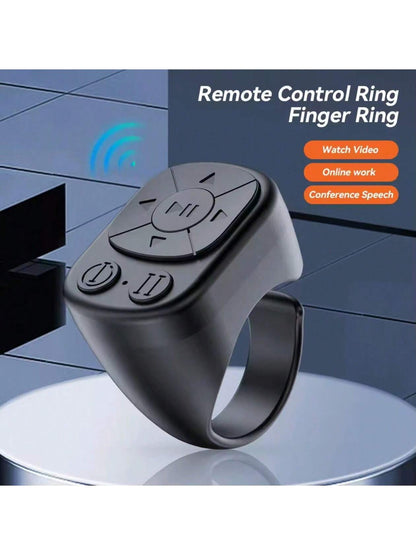 Multipurpose Bluetooth Remote Control,Suitable For Smartphone, Tablet, IOS & Android Device, Wireless Shutter, Video Recording, Slouchy Person Assistant,Selfie Stick, Music Volume Adjustment, Charging