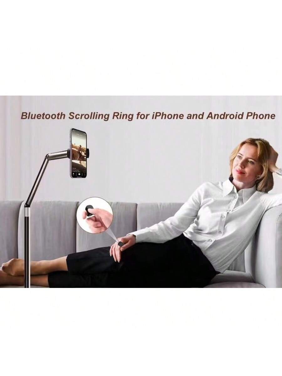 Multipurpose Bluetooth Remote Control,Suitable For Smartphone, Tablet, IOS & Android Device, Wireless Shutter, Video Recording, Slouchy Person Assistant,Selfie Stick, Music Volume Adjustment, Charging