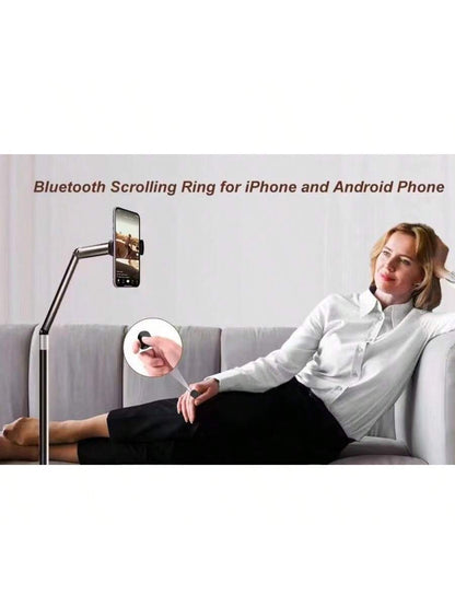 Multipurpose Bluetooth Remote Control,Suitable For Smartphone, Tablet, IOS & Android Device, Wireless Shutter, Video Recording, Slouchy Person Assistant,Selfie Stick, Music Volume Adjustment, Charging