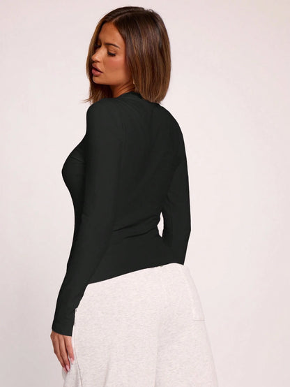 MUSERA Long Sleeve Crew Neck Top Casual Vacation Casual Everyday Airport Holiday Winter Spring Summer Office