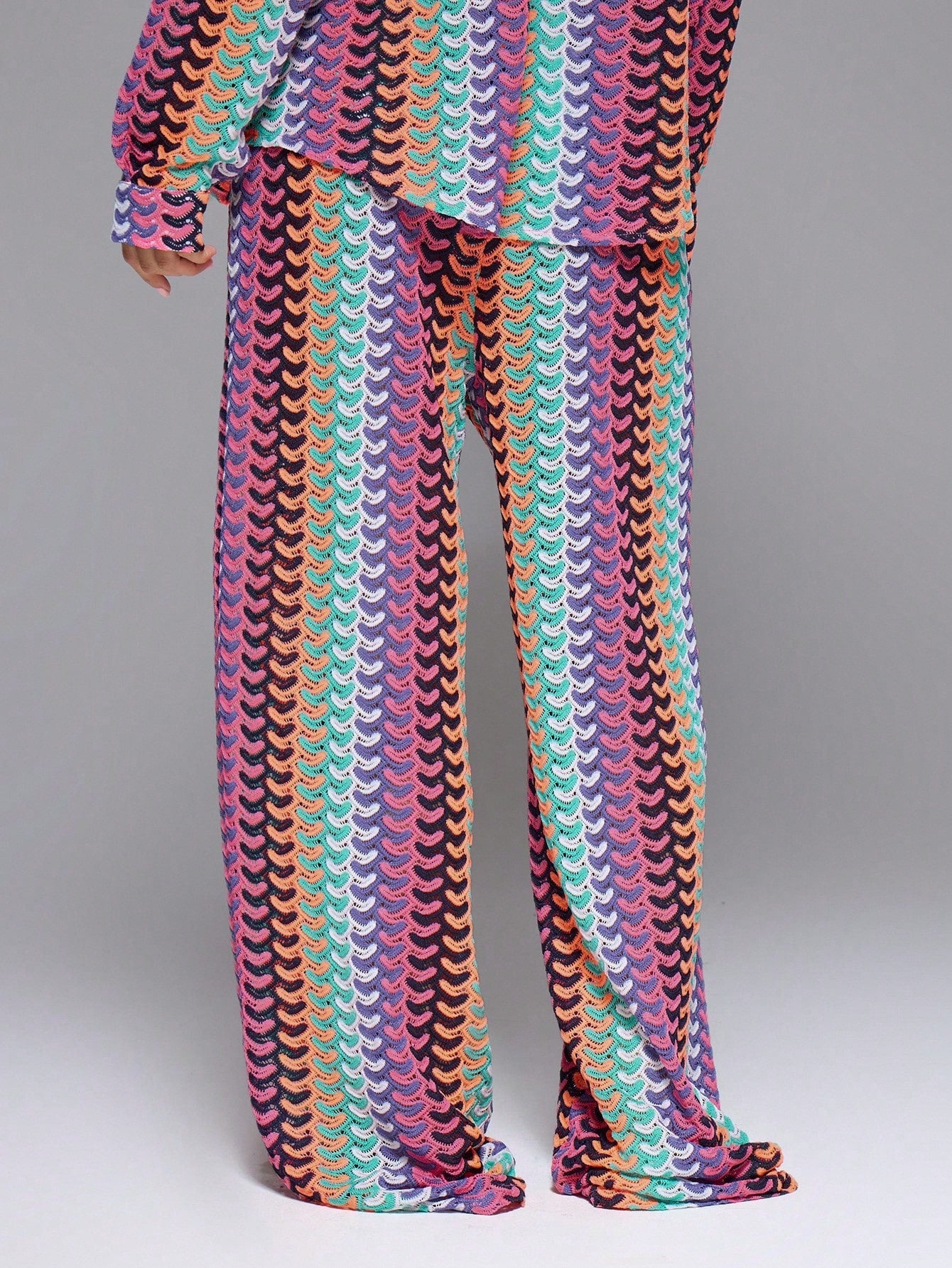 Musera Resort High Rise Tie Waist Patterned Cover Up Trousers Boho Ibiza Vacation Summer Beach Swim Swimwear Hot Skin