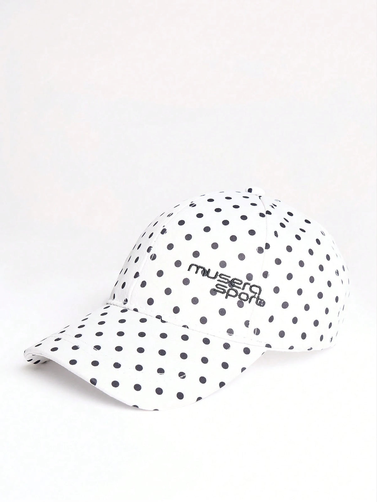 Musera Sport 1 Piece Fashionable Sports Sunshade Black Polka Dots Polka Dots Embroidered Letters Daily Travel With Women's Baseball Cap