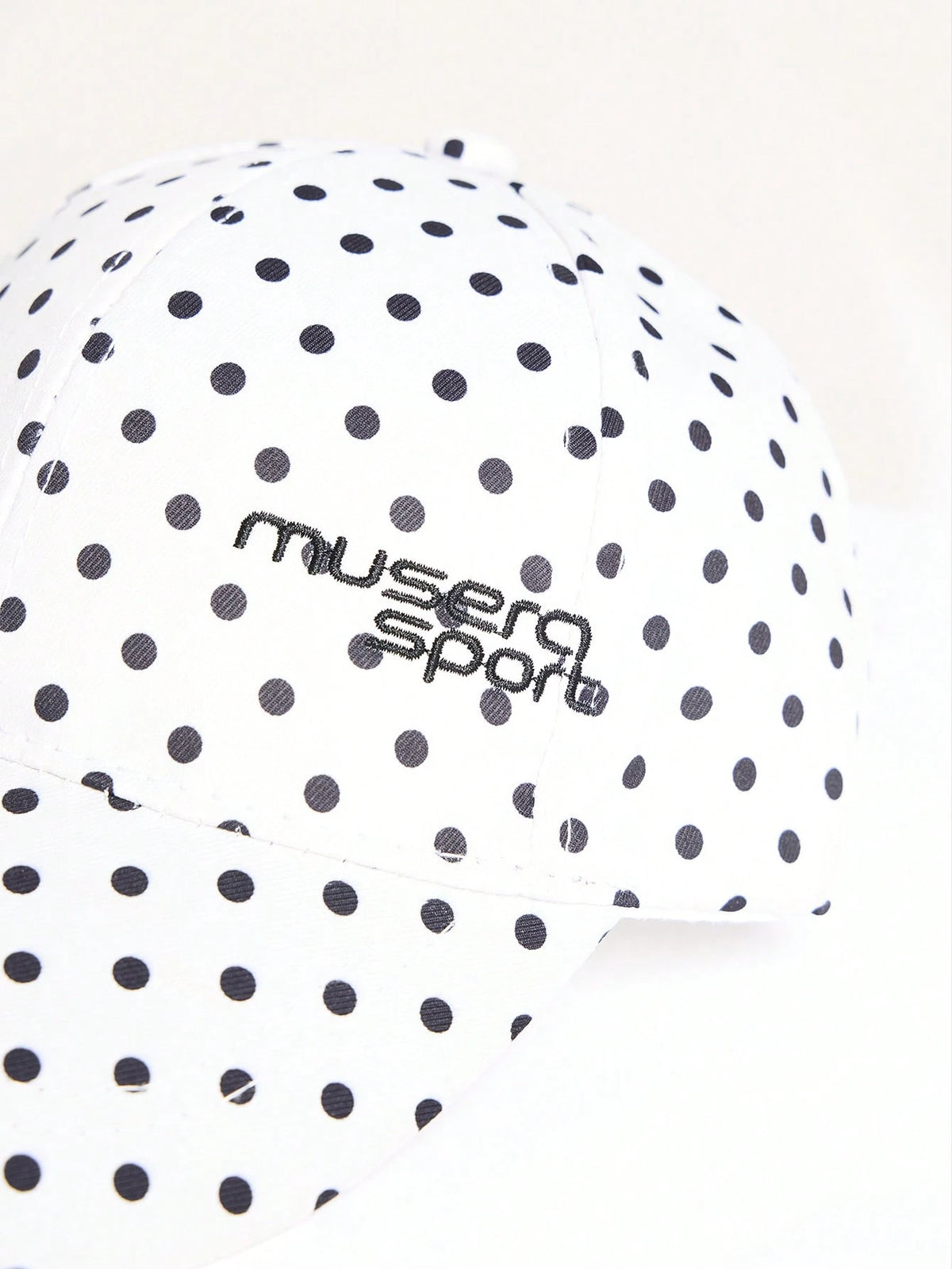 Musera Sport 1 Piece Fashionable Sports Sunshade Black Polka Dots Polka Dots Embroidered Letters Daily Travel With Women's Baseball Cap