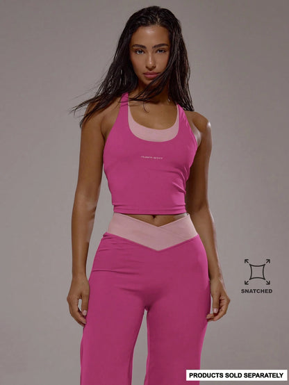 Musera Sport Cross Back Layered Active Top Only Sport Active Workout Gym Pilates Casual Quartz Spring Summer