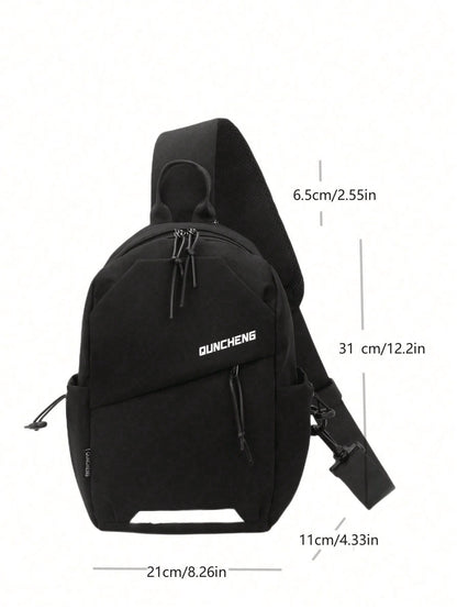 Myco Compact Crossbody Bag, Casual Letter Pattern, Suitable For Daily Use Large Capacity Chest Bag, Suitable For Outdoor Sports And Storing Phones Unisex Gift Collegiate Waist Bag, Suitable For First