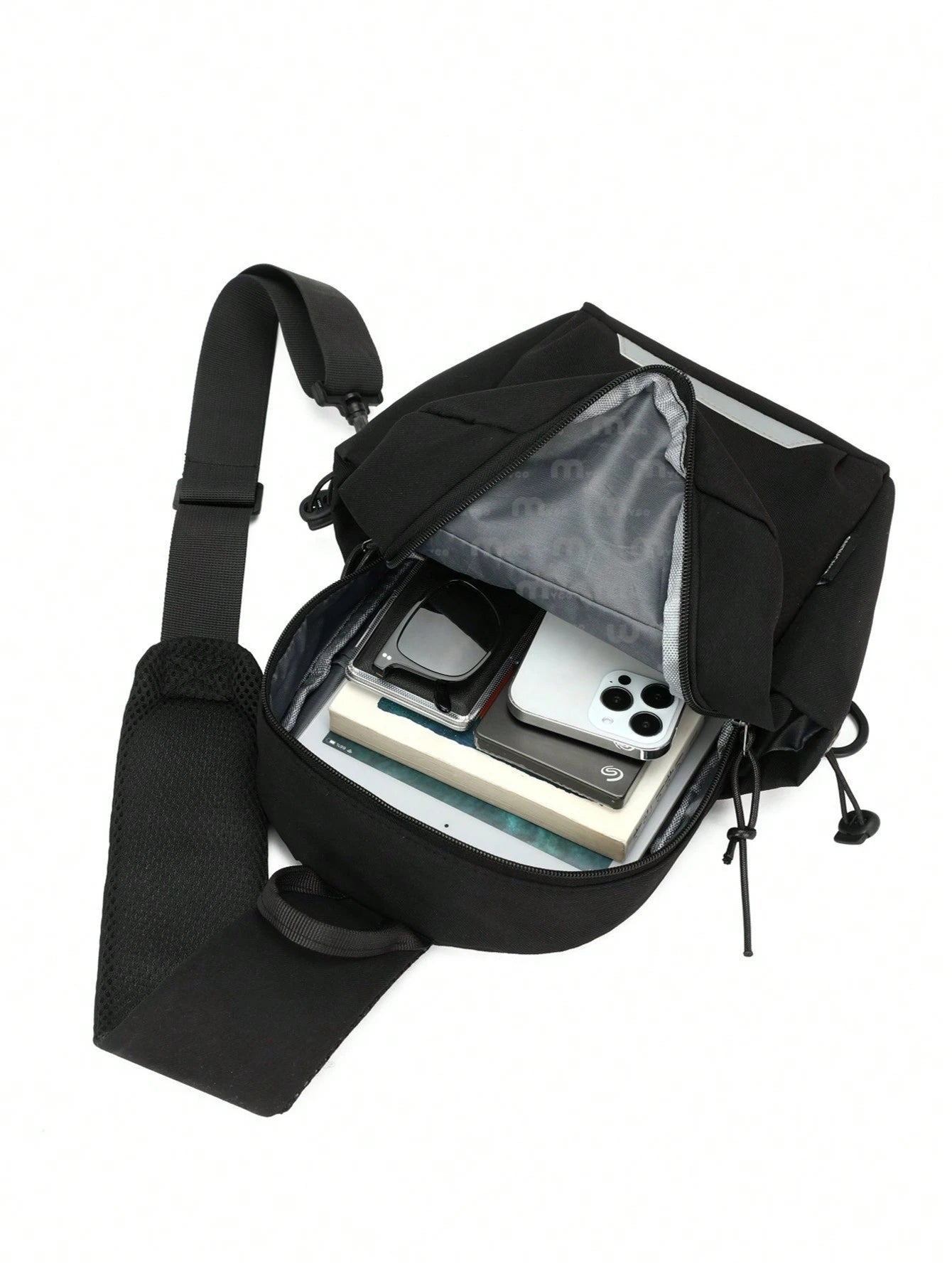 Myco Compact Crossbody Bag, Casual Letter Pattern, Suitable For Daily Use Large Capacity Chest Bag, Suitable For Outdoor Sports And Storing Phones Unisex Gift Collegiate Waist Bag, Suitable For First